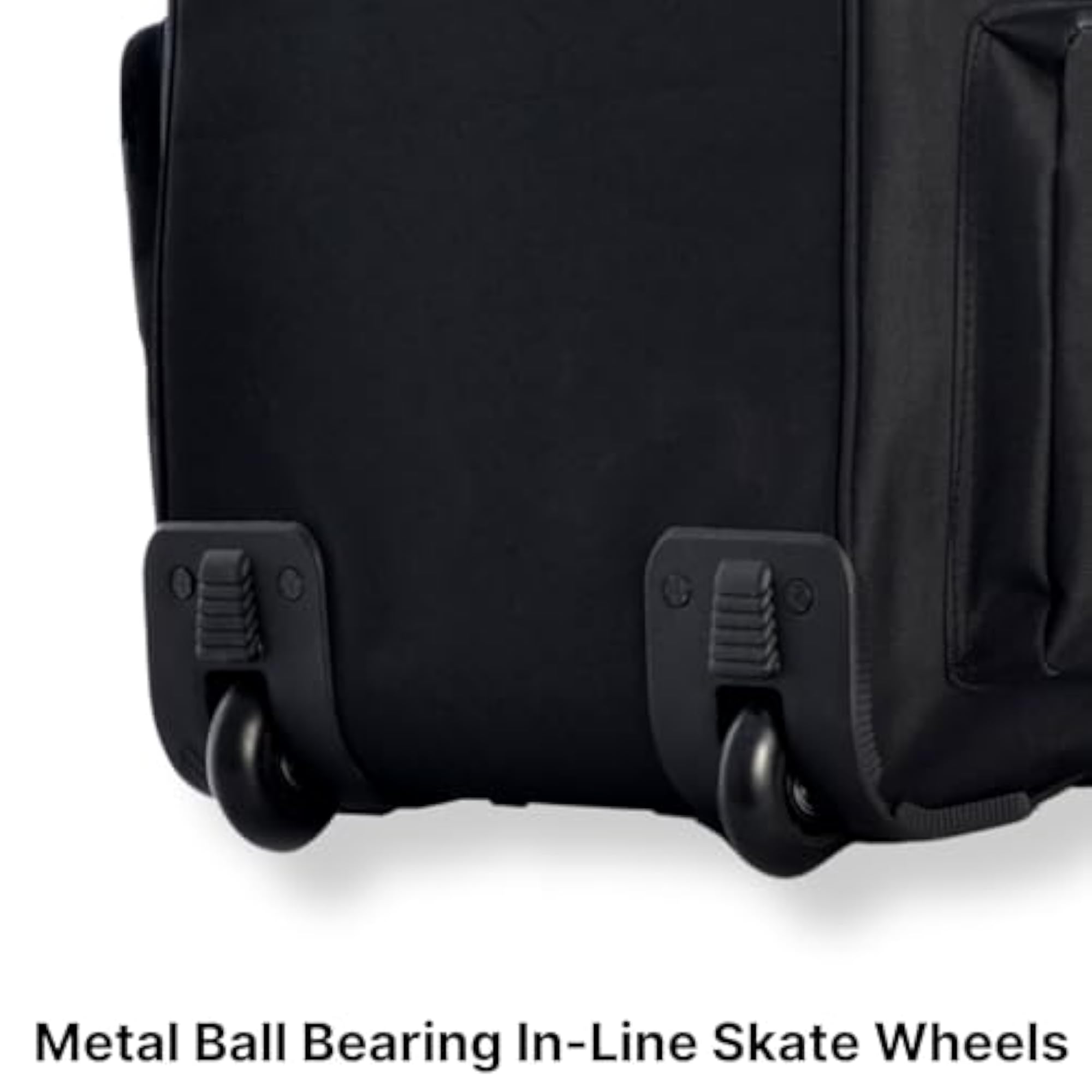 Luggage 22" 8 Pocket Rolling Duffel Bag, Black